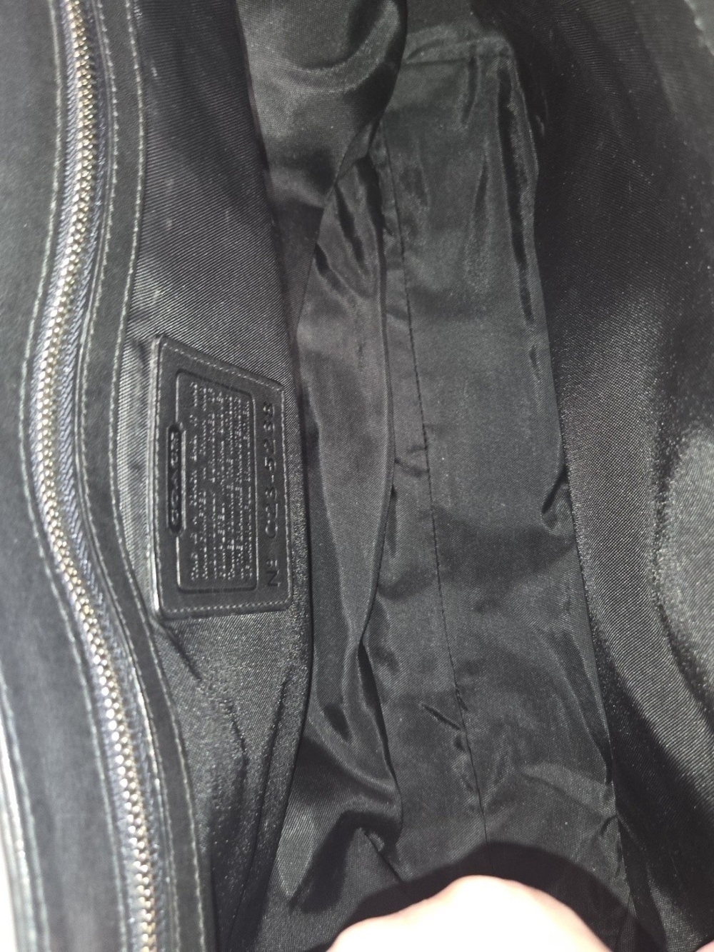 Vtg Coach Logan Leather Commuter Messenger Bag Briefcase Black 5238 Y2k Soho - Picture 12 of 14